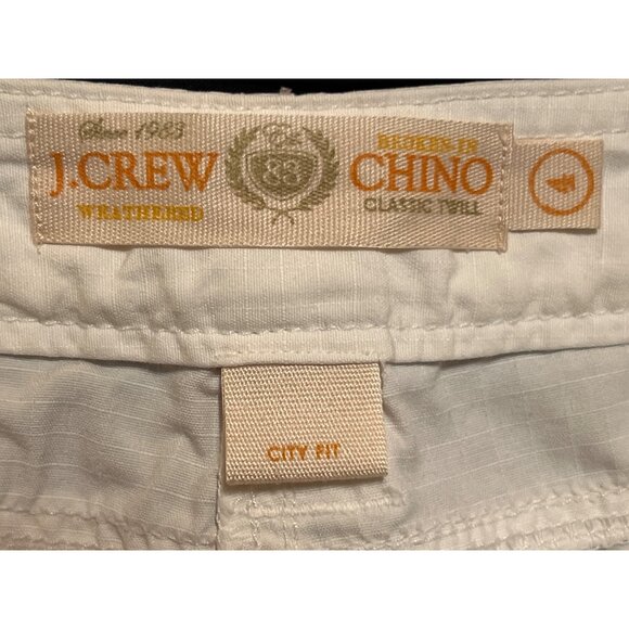 J. Crew White Chino Capri Pants Size 4 Casual Womens Fit With Pockets & Drawstri - Picture 9 of 11